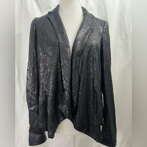 Zara Elegant Black Sequin Women's Jacket size small